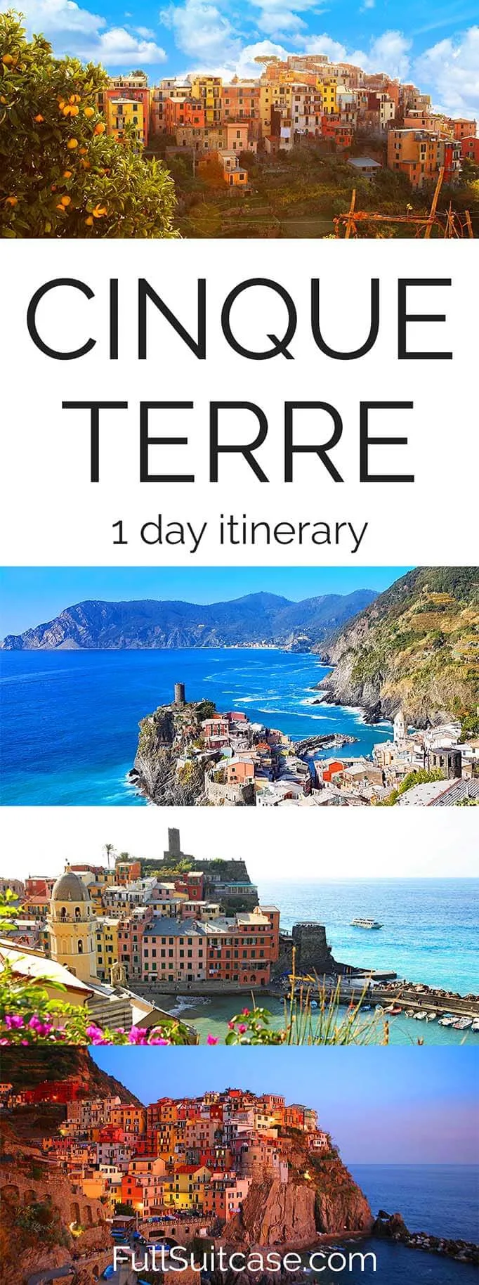 One day itinerary for Cinque Terre in Italy #italy