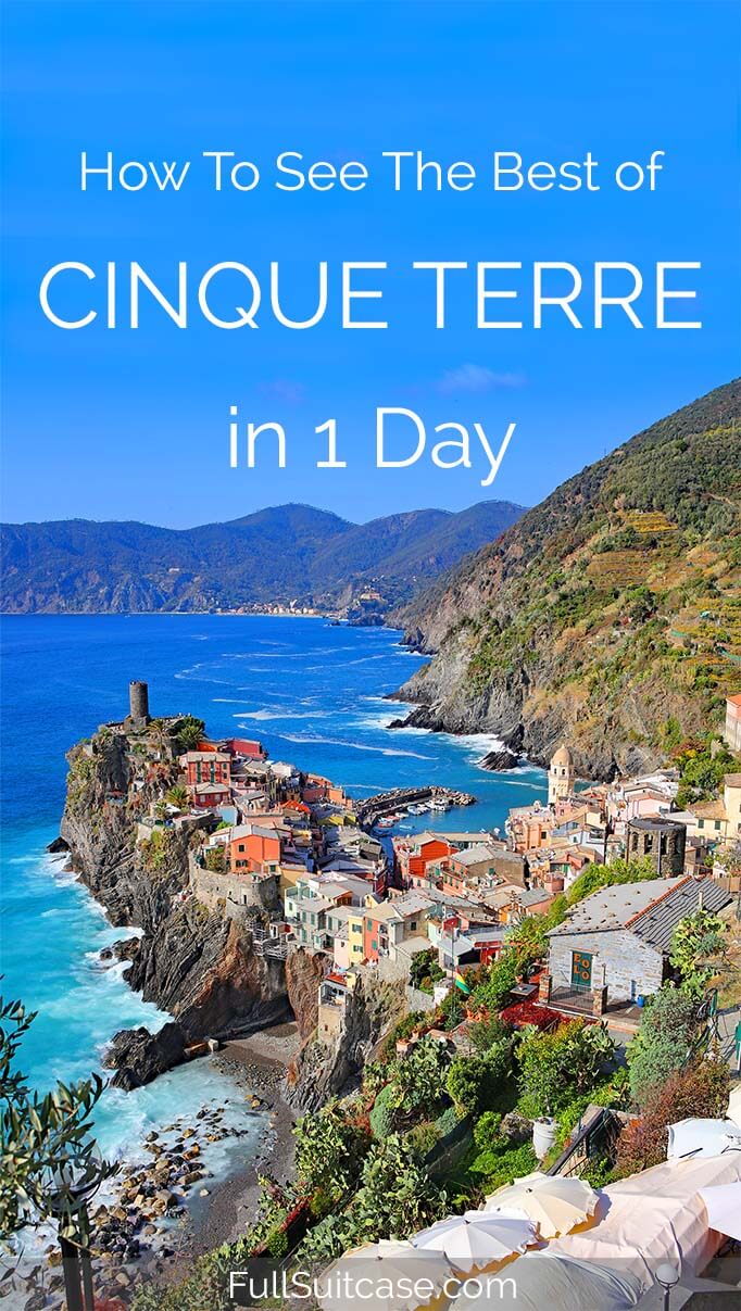 See the best of Italy's Cinque Terre with this one day itinerary #italy
