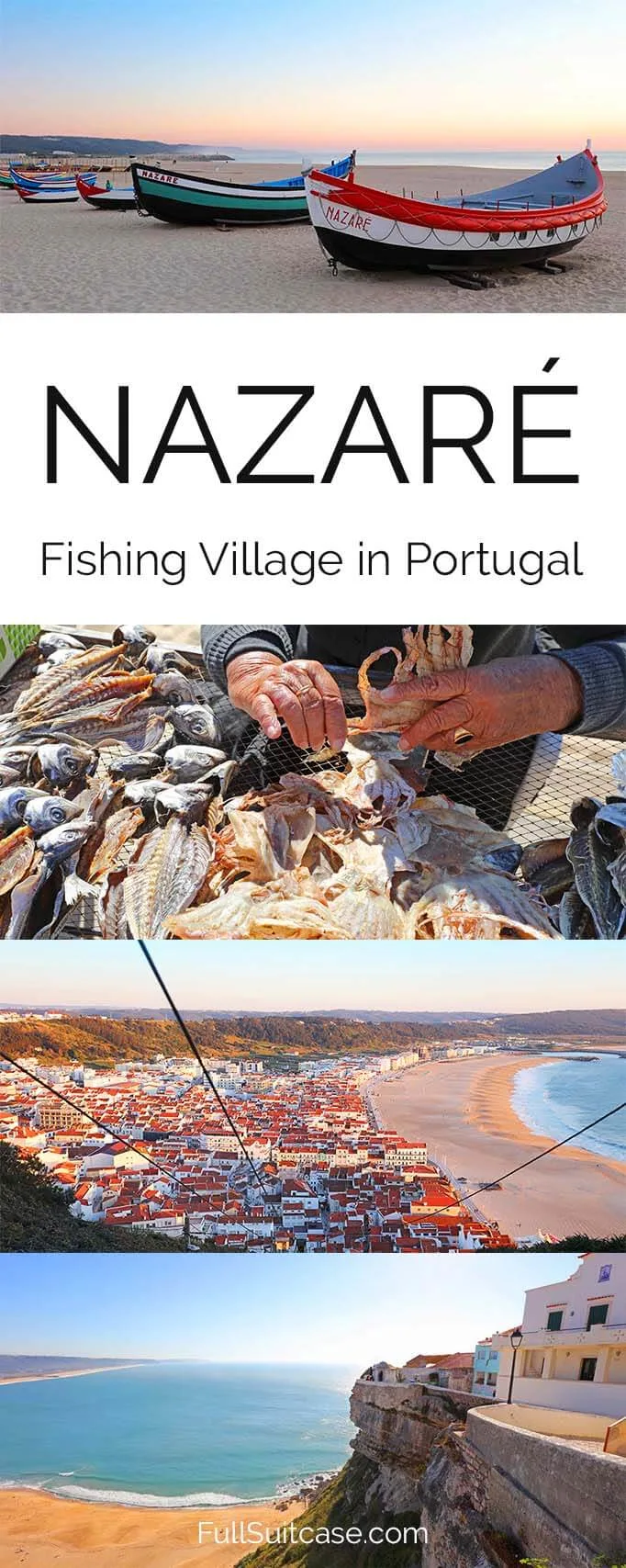 Nazare fishing village is not to be missed when traveling to Central Portugal
