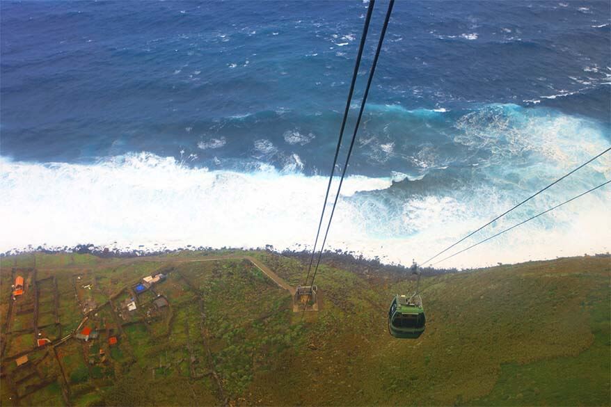 Achadas da Cruz cable car in Madeira