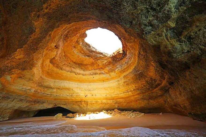 Benagil cave in Algarve Portugal