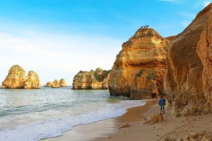 Large detailed tourist map of Algarve, Algarve