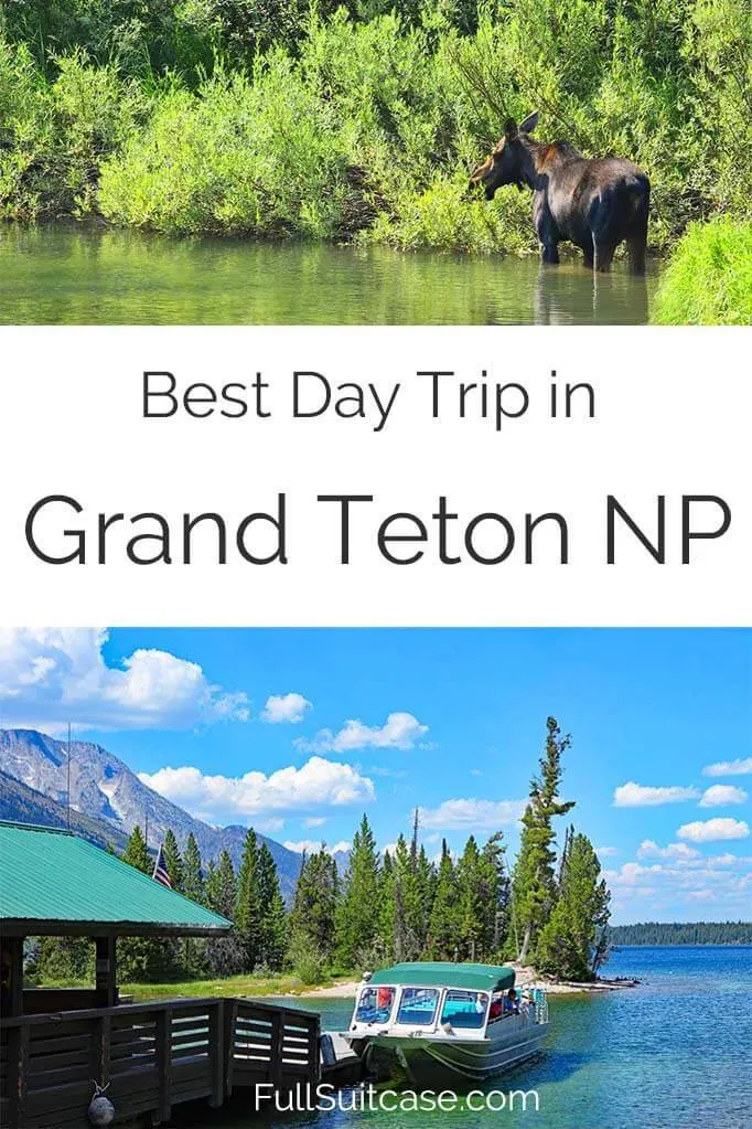 Best day trip in Grand Teton National Park, WY - Jenny Lake and hiking to Hidden Falls and Inspiration Point