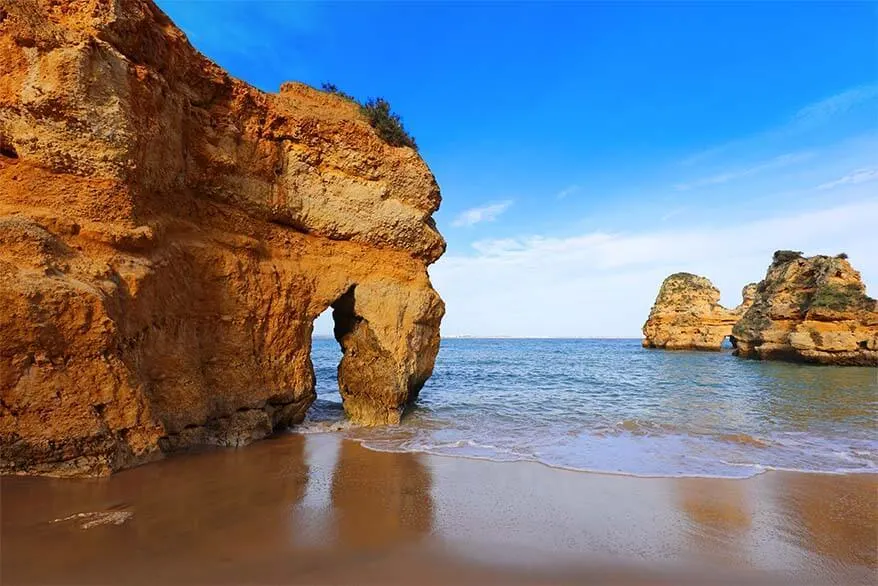 Camilo beach is one of the most picturesque beaches of Algarve coast in Portugal