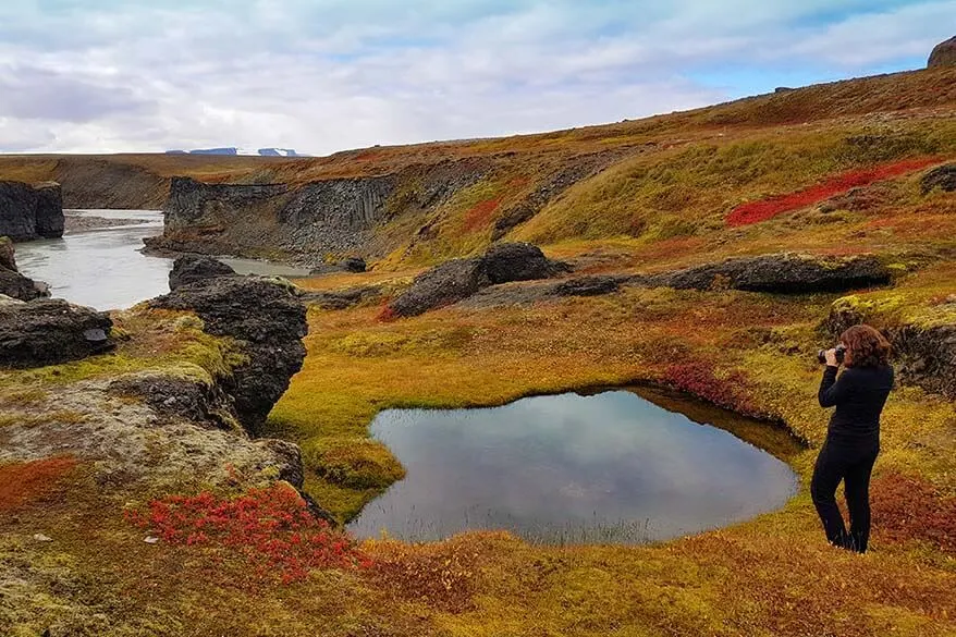 Autumn colours in Icelandic highlands in September