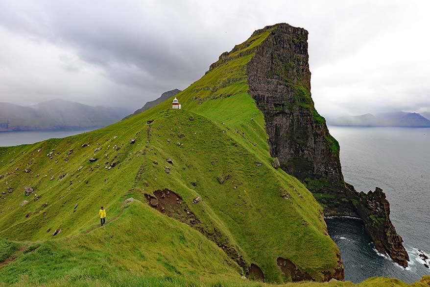 Kallur lighthouse is one of the best hikes in the Faroe Islands