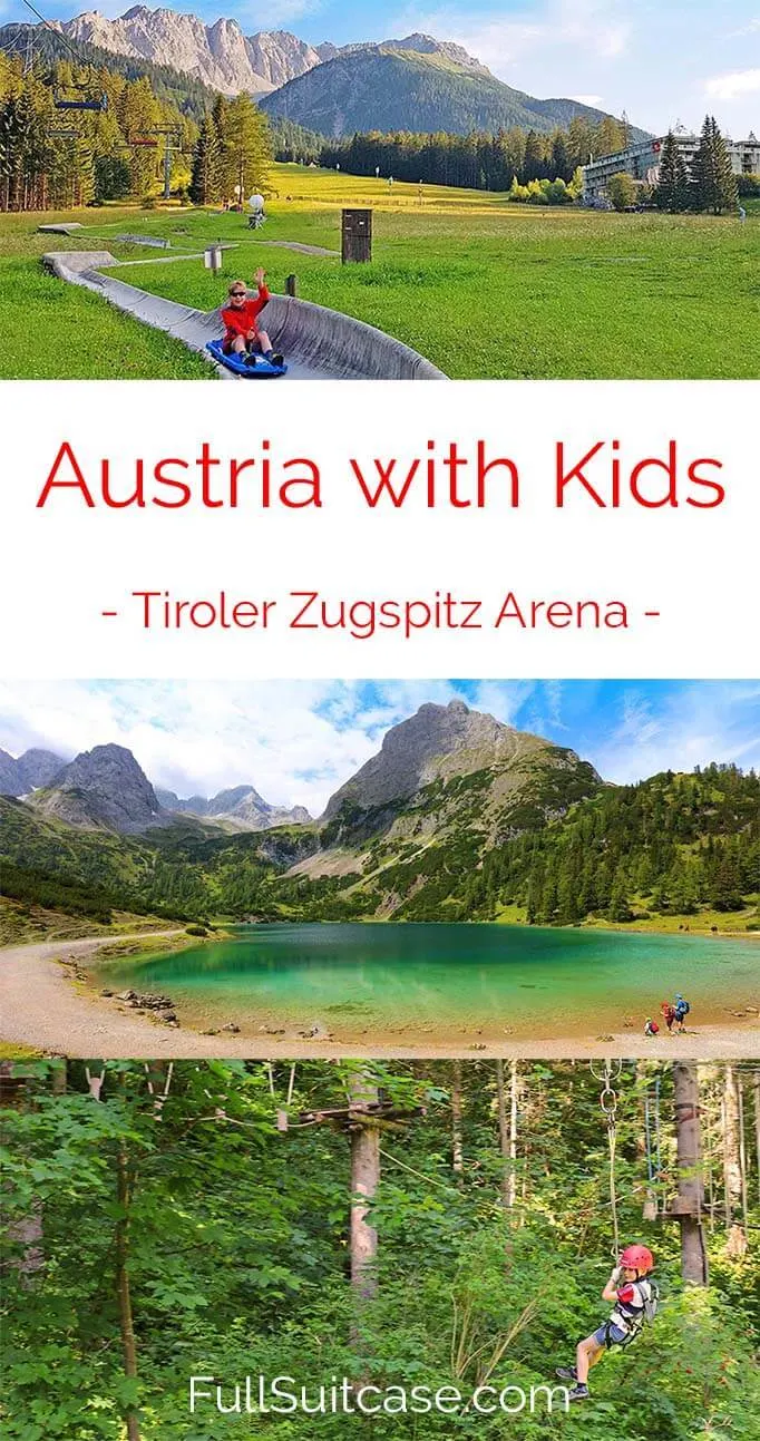 Best things to see and do in Tiroler Zugspitz Arena in summer with kids (Austria)