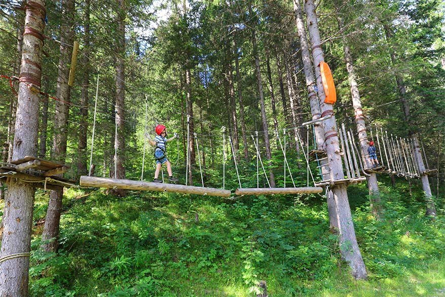 Bichlbach adventure park in Tiroler Zugspitz Arena