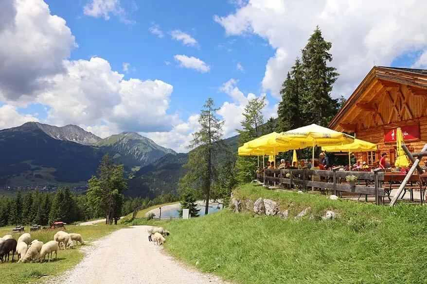 Gamsalm mountain restaurant in Ehrwald Tyrol Austria