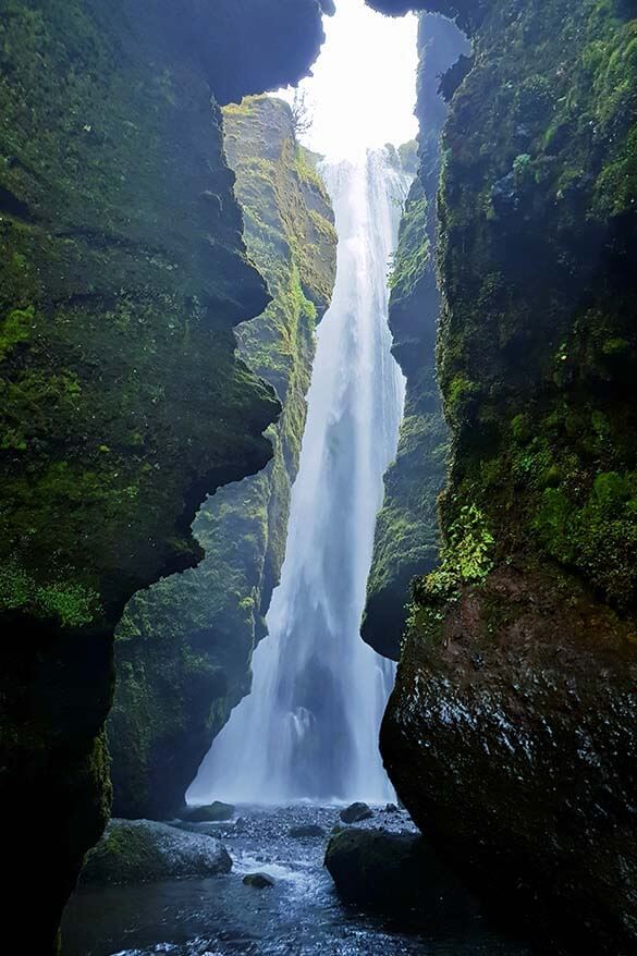Gljufrabui waterfall near Seljalandsfoss in Southern Iceland
