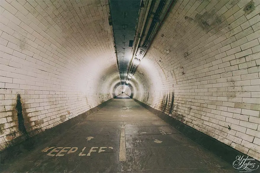Greenwich Foot Tunnel is a secret place not many tourists find in London