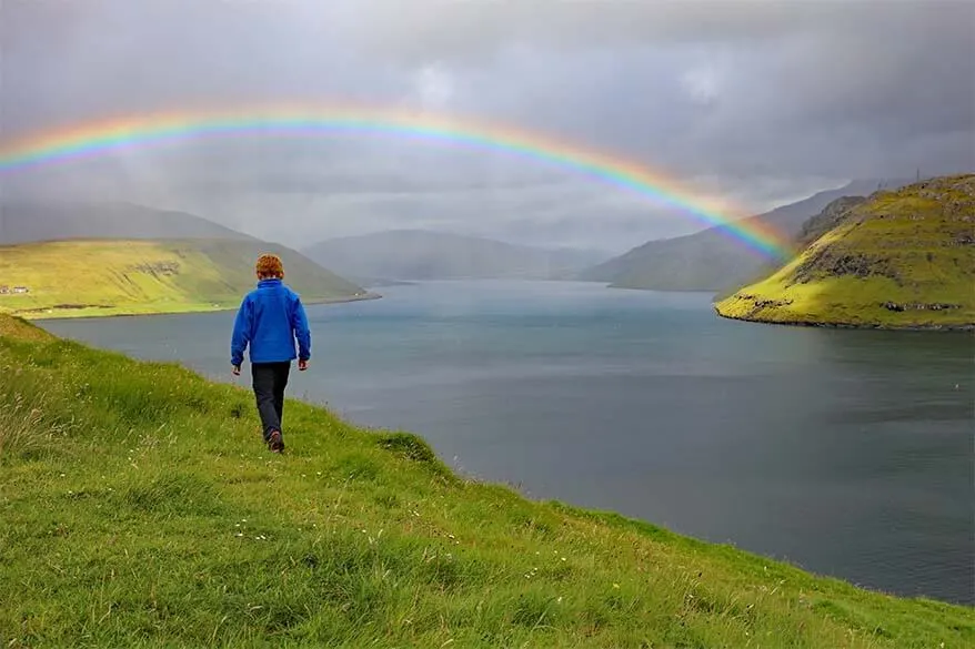 Hiking under the rainbow - Faroe Islands