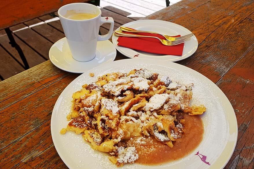 Kaiserschmarrn shredded pancakes - traditional Tyrolean desert