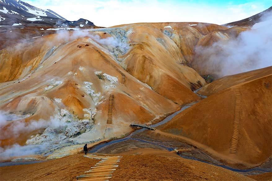 Kerlingarfjoll colorful mountains in Iceland Highlands