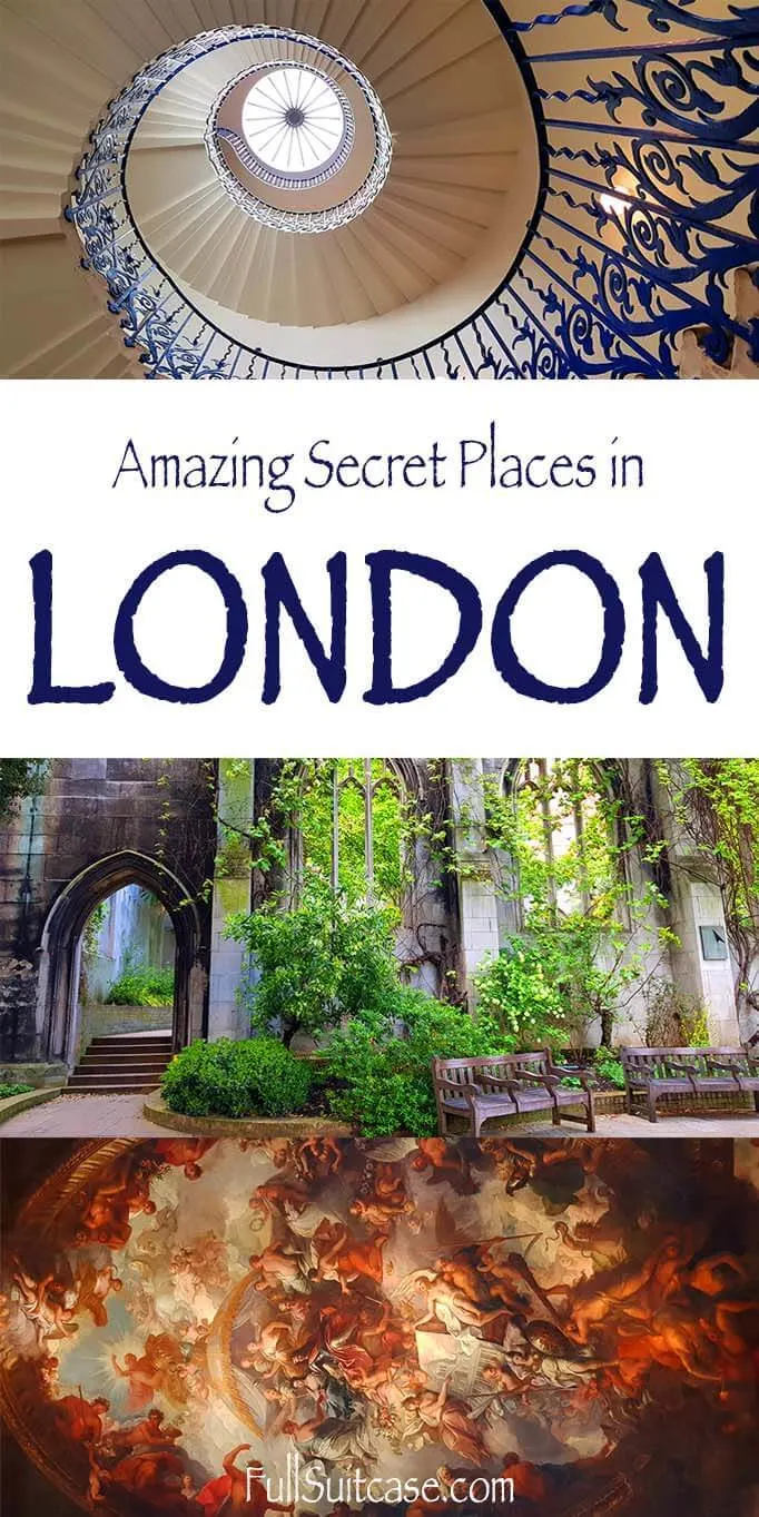 London hidden gems - selection of best secret places that are well worth to see