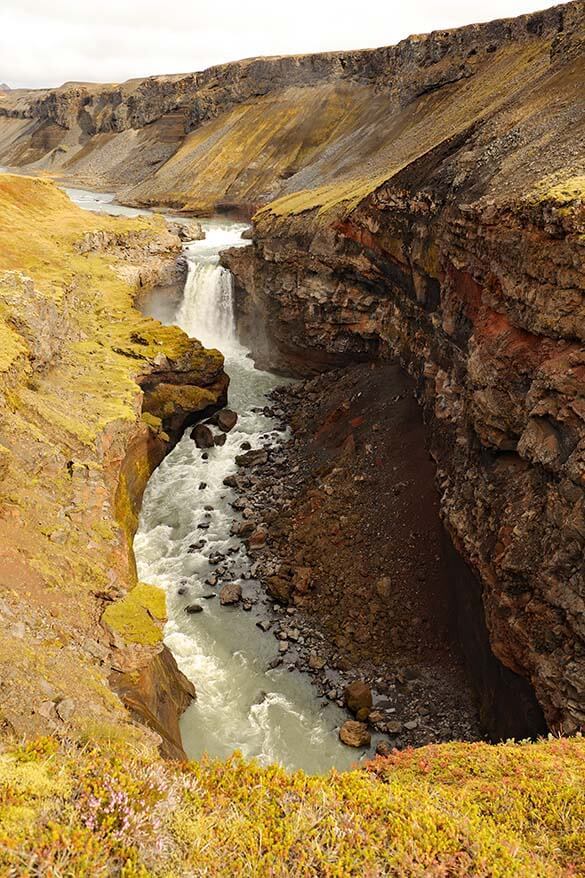 Markafljotsgljufur canyon in Iceland's highlands