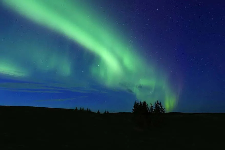 Northern Lights in South Iceland in September