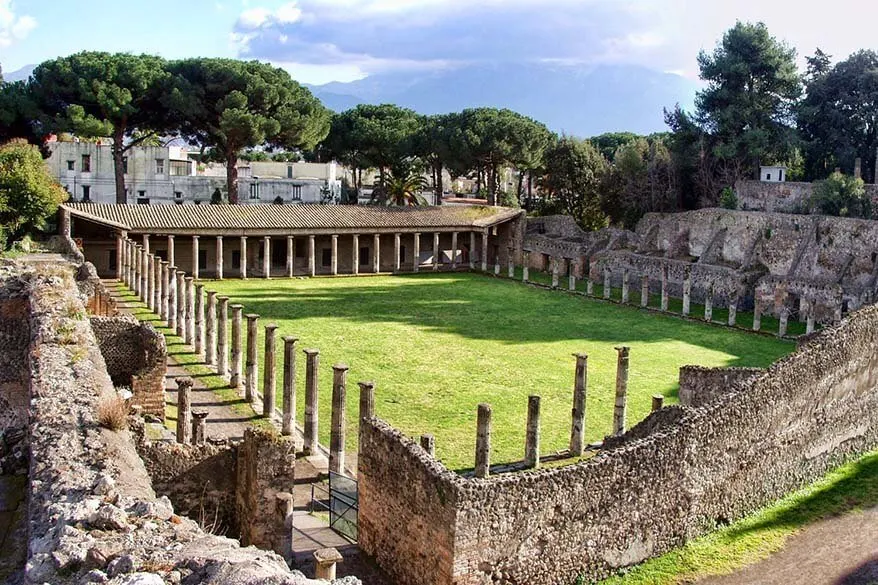 Ancient ruins of Pompeii in Italy