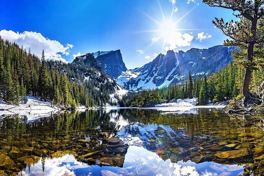 Dream Lake in Rocky Mountain National Park Colorado