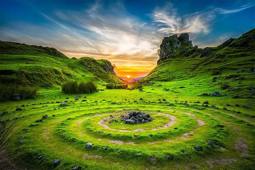 Fairy Glen on the Isle of Skye in Scotland