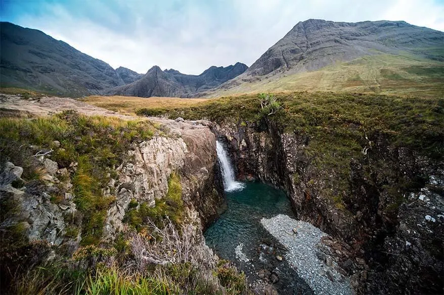 Fairy Pools walk on the Isle of Skye in Scotland