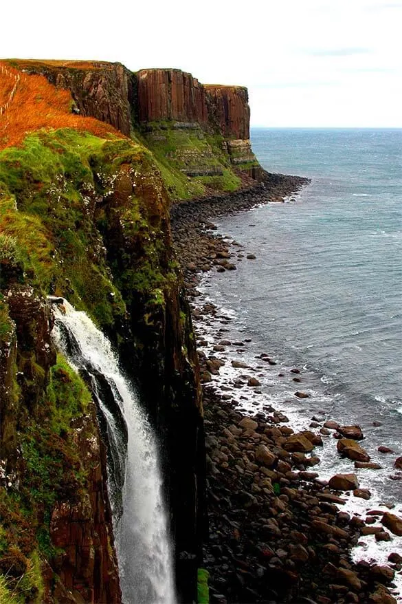 Kilt Rock and Mealt Falls - Isle of Skye in Scotland