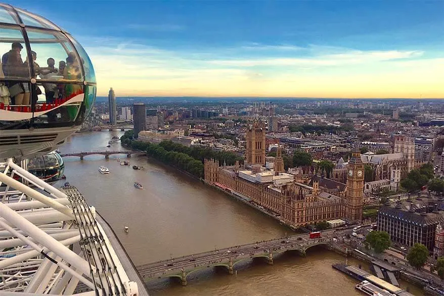 London Eye is not to be missed if visiting London for the first time