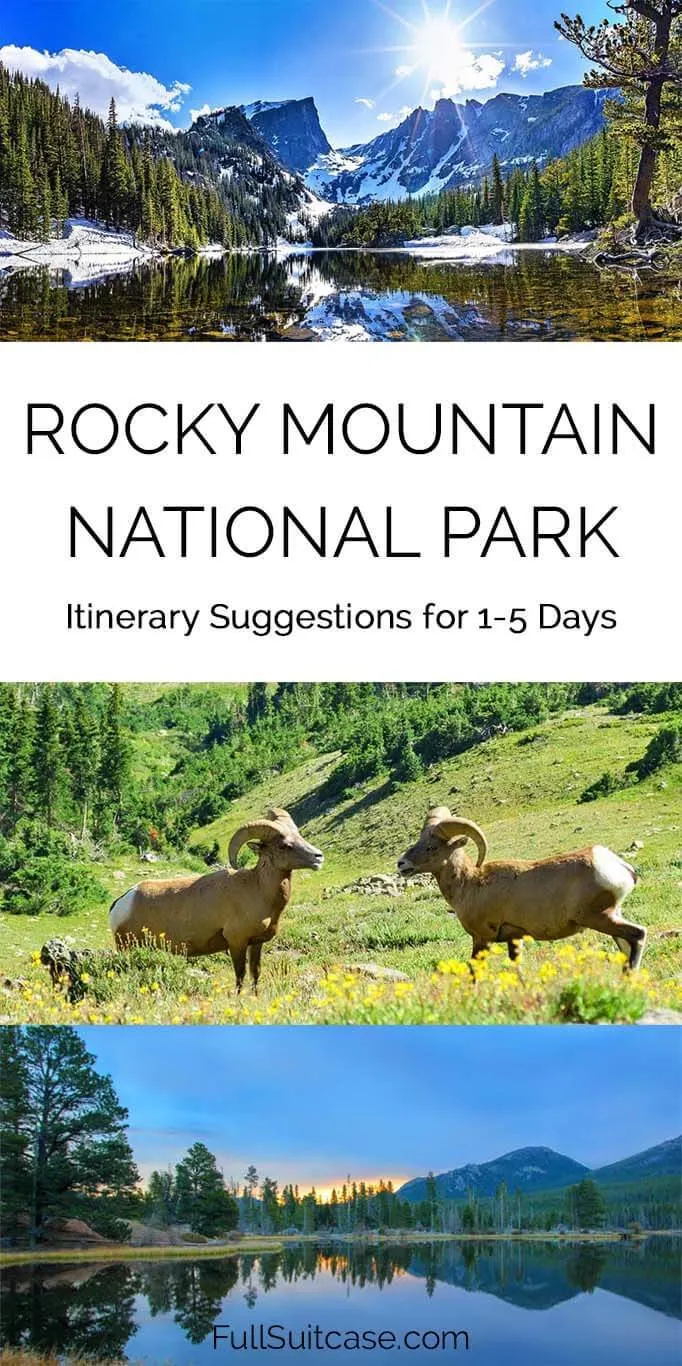 Rocky Mountain NP itinerary suggestions