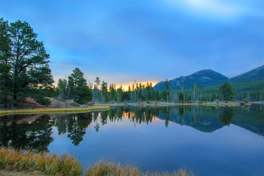 Sprague Lake in Rocky Mountain National Park Colorado
