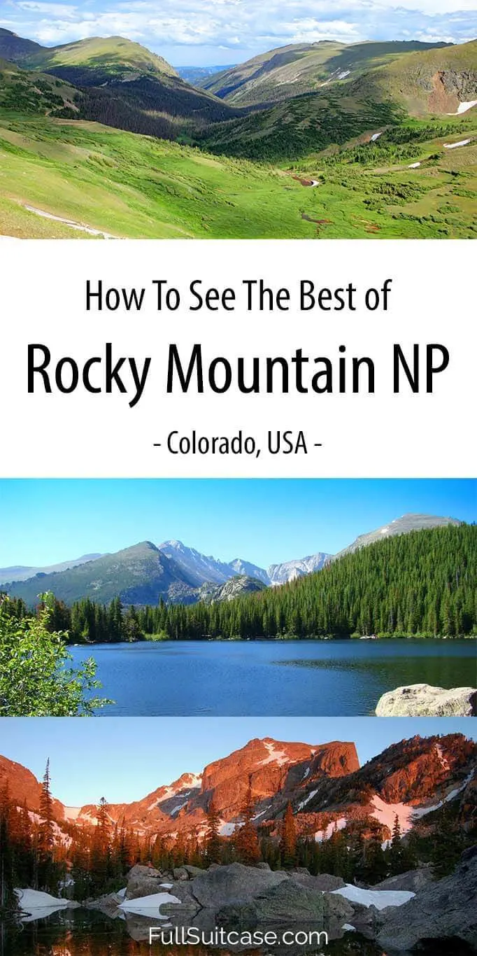 Rocky Mountain itinerary suggestions from one to five days