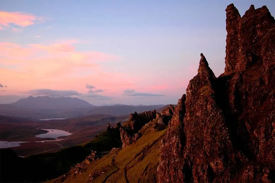 Sunrise at Old Man of Storr - Isle of Skye in Scotland