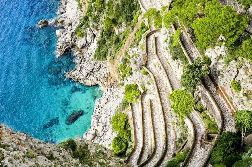 Via Krupp in Capri Italy