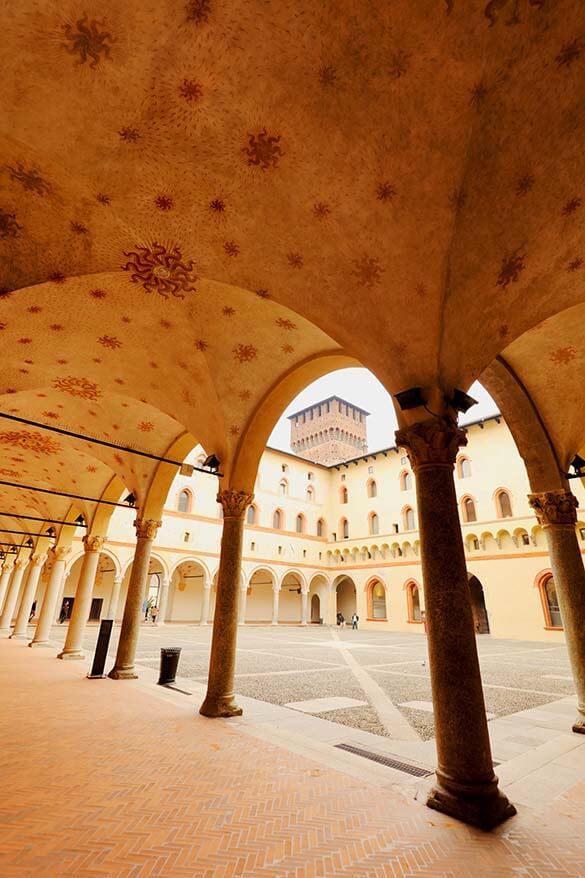 Hidden gem in Sforzesco Castle in Milan Italy