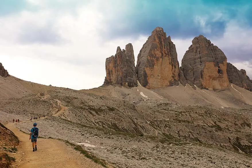 Hiking the Tre Cime di Lavaredo loop in Italian Dolomites