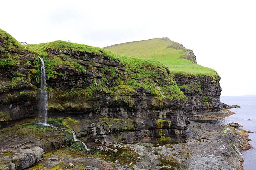 Mikladalur coastline on Kalsoy in the Faroe Islands