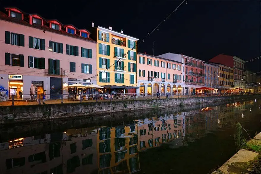 Navigli district - Milan canals