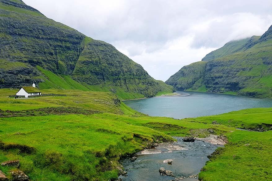 Picturesque Saksun village is one of must see places on the Faroe Islands