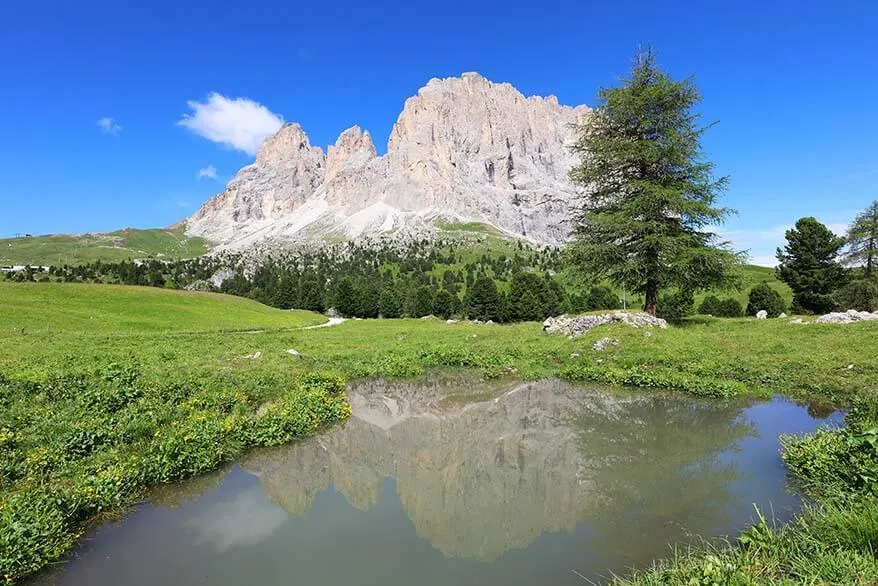 Sella Pass in the Dolomites