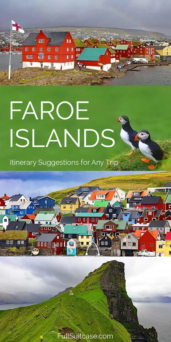 Suggested itinerary for Faroe Islands - any duration from 3 to 9 days