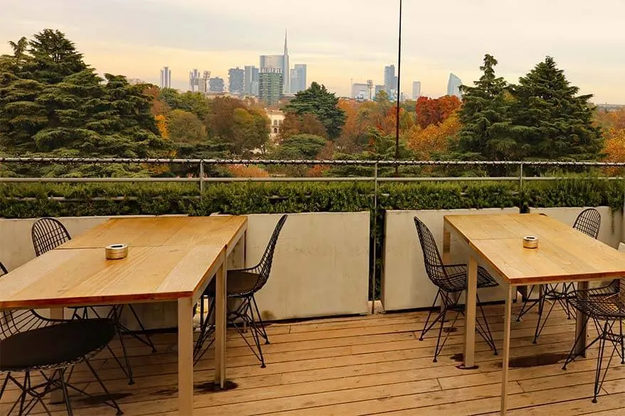 Triennale Design Cafe in Milan offers lunch with the view