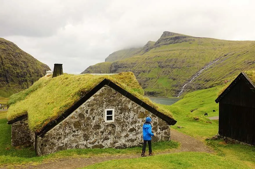Turf houses of Saksun village on the Faroe Islands