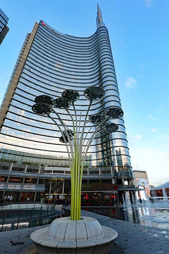 UniCredit tower in Porta Nuova district in Milan Italy
