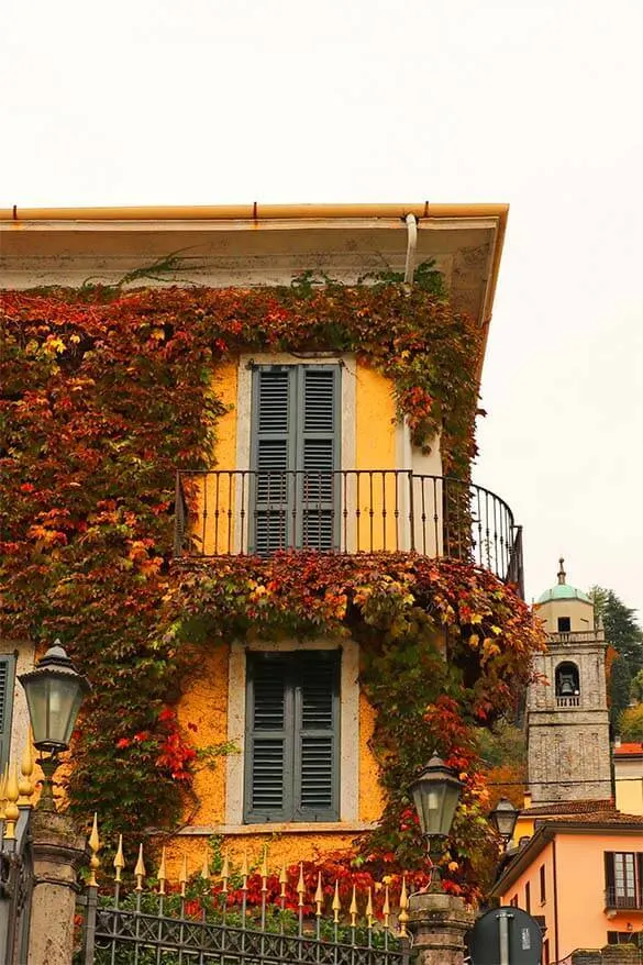 Colorful buildings of Bellagio Italy