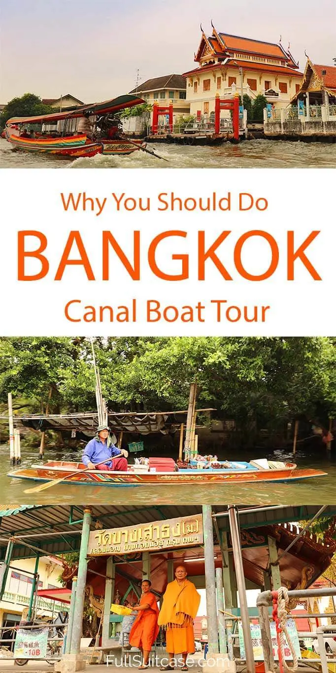 Bangkok canal tour is a great way to get to know a different side of Thailand's capital city