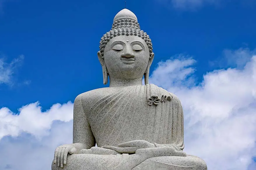 Big Buddha is one of the main landmarks of Phuket, Thailand
