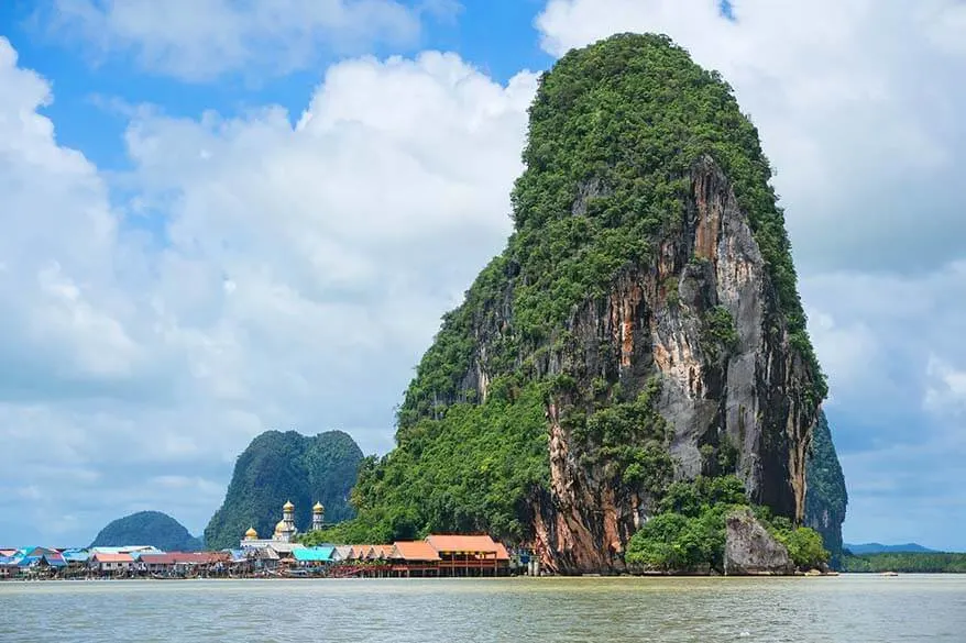 Floating village Koh Panyee in Phang Nga Bay in Thailand