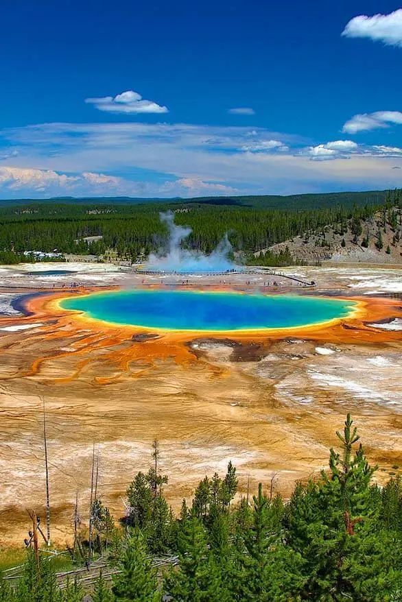 All you may want to know about visiting the Grand Prismatic Spring and Midway Geyser Basin in Yellowstone NP