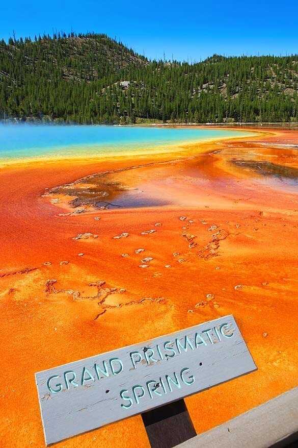 Grand Prismatic Spring - practical information for visiting Midway Geyser Basin in Yellowstone