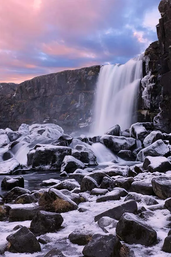 Oxararfoss along the Golden Circle - a must in any Iceland itinerary