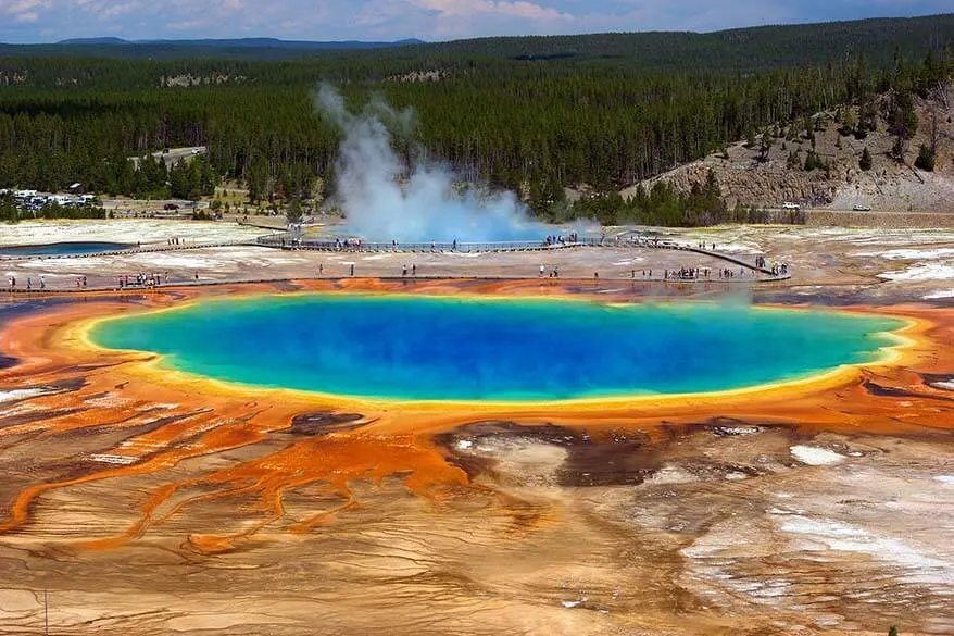 Grand prismatic spring outlet overlook trail map